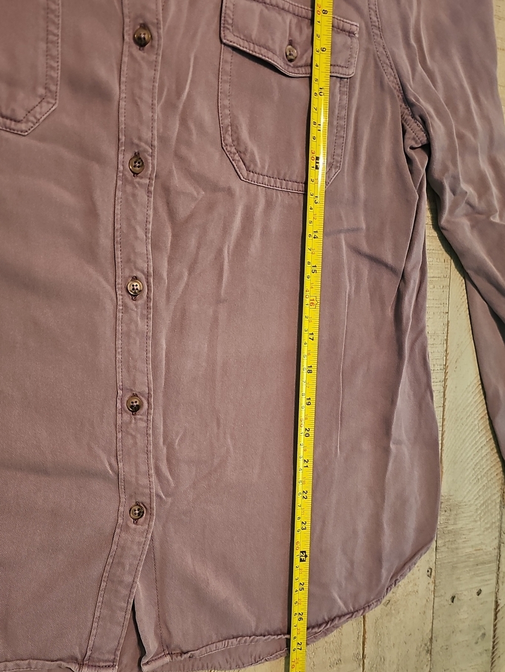 Light Heather Purple Button-Down Women's Shirt - Butter Soft 🌻 - Picture 8 of 9